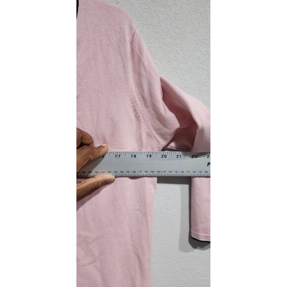 SML Design Women's Shell Cardigan Set size L Silk Pink - Picture 5 of 13